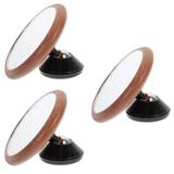 Set of 3 Coffee Machines Coffee Maker Magnetic Mirror Espresso Machine Coffee Brewer Accessory Coffee Reflector Visible Wooden