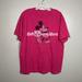 Disney Tops | Disney Parks Walt Disney World Mickey Mouse Tee Shirt Short Sleeve Pink Large | Color: Pink | Size: L