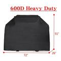 Waterproof Outdoor Barbecue BBQ Gas Grill Cover 600D Heavy Duty 72 Size: 72 XX-Large Color: Black