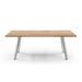 Whiteline Modern Living Rhea Rectangular Outdoor Dining Table Brown