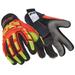 HEXARMOR 4021X-M (8) Hi-Vis Cut Resistant Impact Gloves, A8 Cut Level,