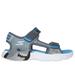 Skechers Boy's S-Lights: Creature-Splash Sandals | Size 12.0 | Charcoal/Blue | Synthetic/Textile