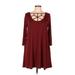 Zenana Premium Casual Dress: Brown Dresses - Women's Size Large