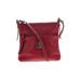 Dooney & Bourke Leather Shoulder Bag: Burgundy Bags