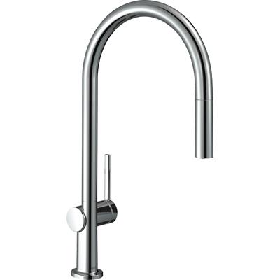 Küchenarmatur HANSGROHE "Talis M54", silber (chrom), H:435cm T:26,3cm, Armaturen, 210 Ausziehauslauf 1 Strahlart