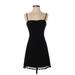 French Connection Cocktail Dress - A-Line: Black Solid Dresses - Women's Size 0