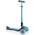 Dreiradscooter GLOBBER "ELITE DELUXE LIGHTS, mit Leuchtrollen" Scooter blau Scooter