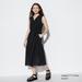 Women's Light Cotton Sleeveless Dress | Black | XL | UNIQLO US