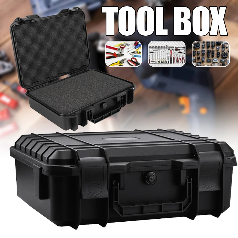 Boîte à outils valise rigide Anti-Impact boîte à outils valise Portable outils boîte de rangement avec éponge étui pélican outil étui pélican