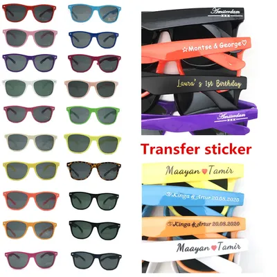 Lunettes de soleil personnalisées pour invités lunettes de soleil personnalisées cadeaux de fête