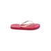 Disneyland Resort Flip Flops: Slip-on Platform Casual Red Shoes - Kids Girl's Size 10