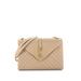 Saint Laurent Leather Shoulder Bag: Tan Bags