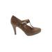 Franco Sarto Heels: Brown Shoes - Women's Size 9