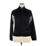 Asics Track Jacket: Black Graphic Jackets & Outerwear - Women's Size X-Large