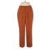 Nine West Dress Pants - High Rise Boot Cut Boot Cut: Orange Bottoms - Women's Size 10