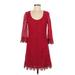 Laundry by Shelli Segal Cocktail Dress: Red Dresses - Women's Size 6