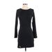 TOBI Casual Dress - Mini: Black Solid Dresses - New - Women's Size Small