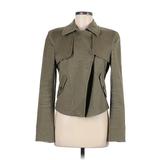 Ann Taylor LOFT Jacket: Short Green Solid Jackets & Outerwear - Women's Size 6