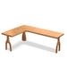 Lilac Garden Tools L-Shaped Writing Desk Wood in Brown/Green | 29.53 H x 62.99 W x 47.24 D in | Wayfair Desks20240129TM4986634594261LGT-R160-120