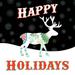 The Holiday Aisle® Mod Holiday On Black I Paper | 12" H x 12" W x 1.25" D | Wayfair 522232E88CB04CC5A37209A860B10904