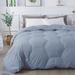 Eider & Ivory™ Honeycomb Stitch Down Alternative Comforter Polyester/Polyfill/Polyester/Microfiber in Blue | Queen | Wayfair