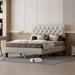 Winston Porter Osciel Upholstered Platform Bed Upholstered, Polyester in White | 39.8 H x 76.4 W x 54.3 D in | Wayfair