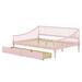 Red Barrel Studio® Arlevia Full/Double Daybed in Pink | 32.3 H x 82 W x 75.8 D in | Wayfair 78ACCA330E98405FA188B59FE0EBC498