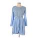 Old Navy Casual Dress - DropWaist: Blue Dresses - Women's Size Large