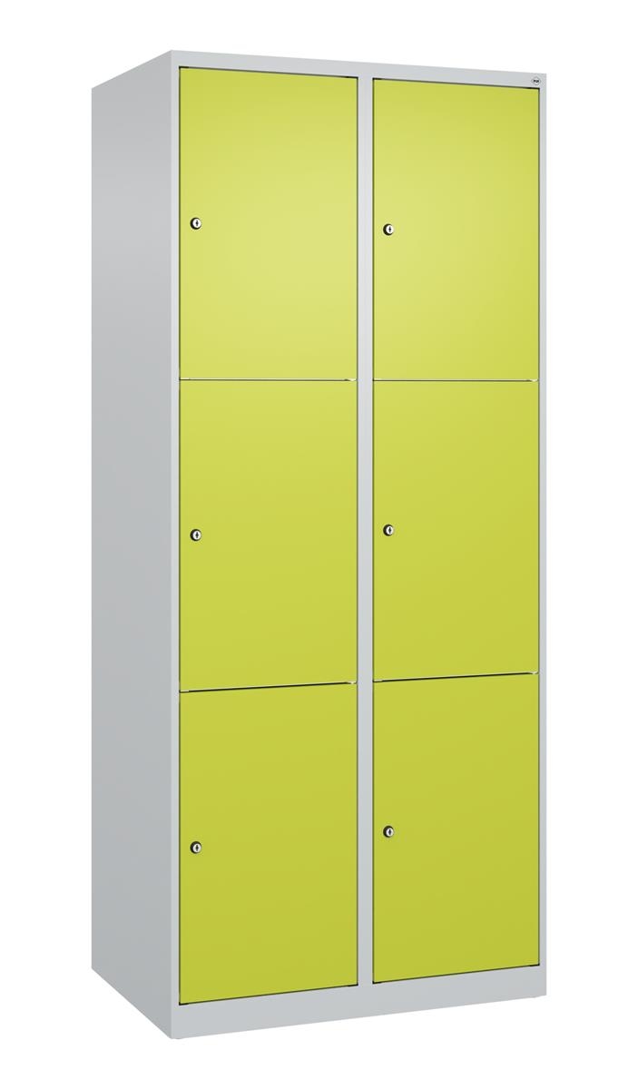 C+P Schließfachschrank Classic PLUS, 2 Abteile, 1850x800x500mm, 7035/0024 Image