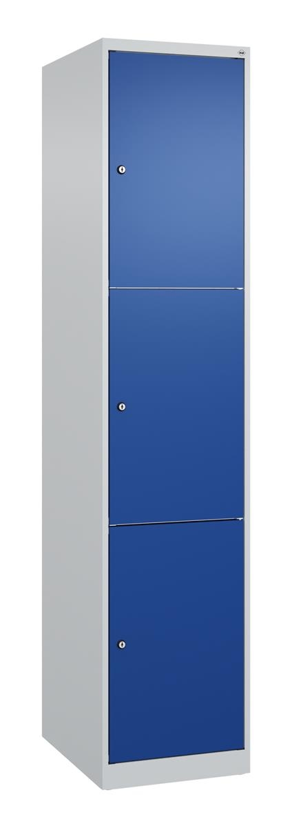 C+P Schließfachschrank Classic PLUS, 1 Abteil, 1850x400x500mm, 7035/5010 Image