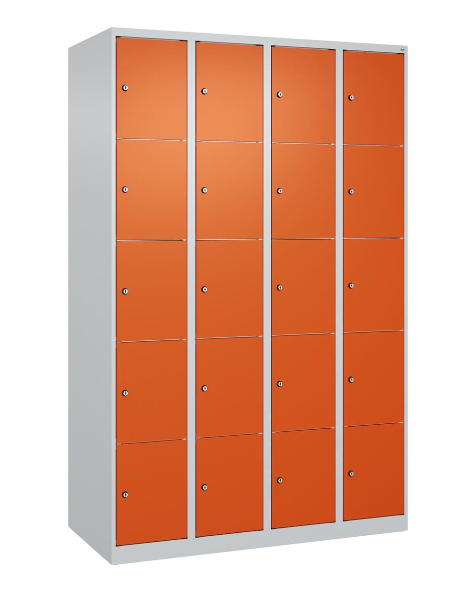 C+P Schließfachschrank Classic PLUS, 4 Abteile, 1850x1200x500mm, 7035/2004 Image