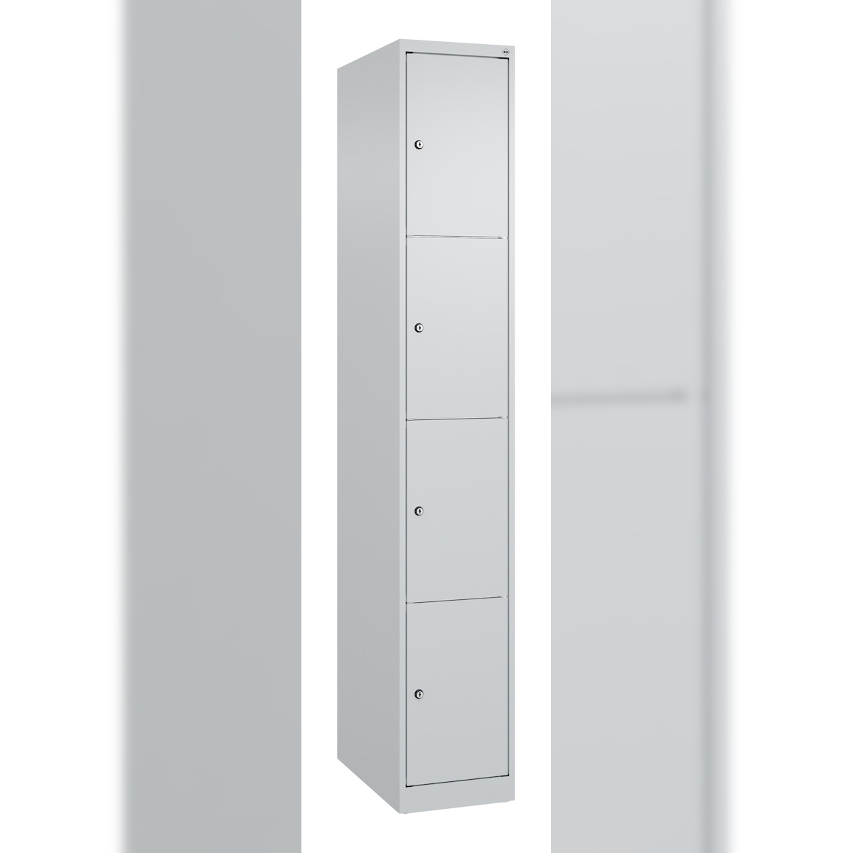 C+P Schließfachschrank Classic PLUS, 1 Abteil, 1850x300x500mm, 7035/7035 Image