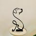 VOSS Sculpture Personalized Art Gift Minimalist Decoration Dog Metal Decoration & Hangs