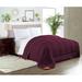 Oversized Queen Comforter Solid Wine Luxurious Collection Microfiber Fill Duvet Insert Box Stiched Quilted Fluffy Soft All Season Comforter with Pillowcases & Premium Piping