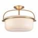 Elk Home - Wentworth - 3 Light Semi Flush Mount In Farmhouse Style-12 Inches