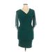 Frank Lyman Design Casual Dress - Sheath: Teal Dresses - Women's Size 4