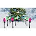 Christmas Pathway Lights Outdoor Christmas Marker Stake Lights with 13 C9 Clear Multicolored LED Bulbs Christmas Yard Lights for Outside Xmas Walkway Driveway Lawn Decor