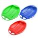 Dengmore 3pcs Snow Sled for Kids Saucer Sleds Durable Downhill Sprinter Toboggan Snow Sled Round Plastic Sled Small Winter Snow Board for Kids Outdoor Skiing Boards 19x16 Inch
