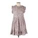 Fate Casual Dress - Popover: Purple Hearts Dresses - New - Women's Size Small