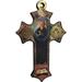 Saint Benedict Of Nursia Wooden Pectoral Cross Icon Small Religious Christian Wall Decor 3 Inch