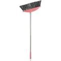 Stainless Steel Broom Home Cleaning Thickened Hygiene (Pink Single Set) Sweeping Brooms Scraper Tool Rotary Floor Mop for Wiper Outdoor Office