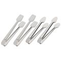 Portable Grill Tong Ice Cube Tongs 4 Pcs Kitchen Multifunction Accessories Food for Household Stainless Steel Clips Outdoor Supply