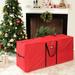 Durable Large Christmas Tree Storage Bag Artificial Xmas Holiday Tree Waterproof Material Bag - Red