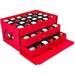 Ornament Storage Box With Dividers] - (Holds 72 Ornaments Up To 3 Inches In Diameter) | Acid-Free Removable Trays With Separators | 3 Removable Drawer Trays