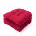 Pillow Solid Indoor/Outdoor Wicker Patio Seat Cushions Plush Fiber Fill Weather and Fade Resistant 2 Count Red Round Corner 19 x19