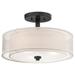 Minka Lavery - Parsons Studio - 3 Light Semi-Flush Mount in Transitional Style -