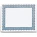 traditional blue standard certificate paper blue border 8.5 x 11 inch 28lb parchment certificates and paper 100 count for school work diplomas & award certificates