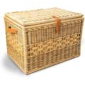 Deep Wicker Storage Trunk X-Large 30 In L X 21 In W X 20.5 In H Sandstone