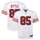 San Francisco 49ers Nike Game Secondary Alternate-Trikot – Weiß – George Kittle – Jugend