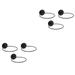 6 Pcs Ball Storage Rack Display Balls Holder Soccer Showcase Wall Mounted Basketball Hoop